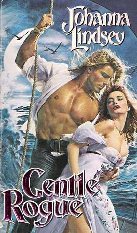 Cover of 'The Gentle Rogue' featuring a shirtless man and woman emnbracing